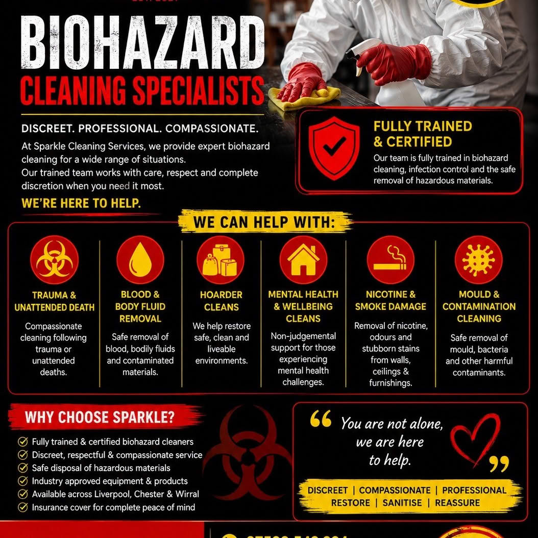 Sparkle biohazard cleaning services information