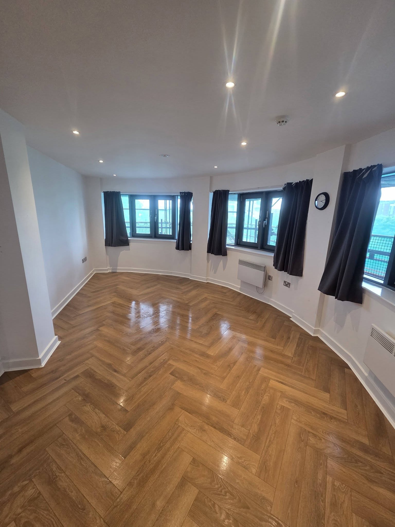 Clean polished living space